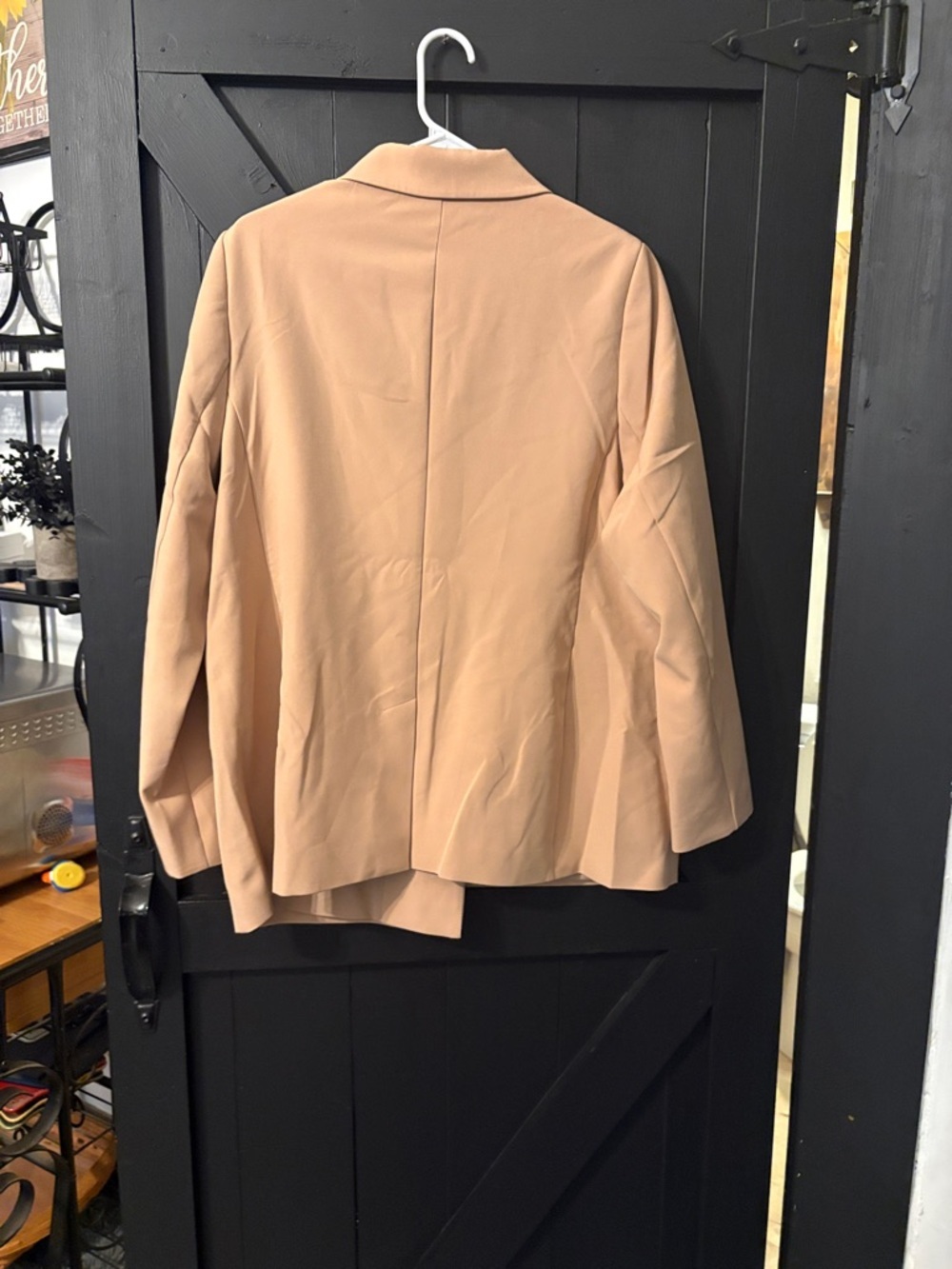 The Drop Women's Tan Single-Button Blazer - Picture 2 of 3
